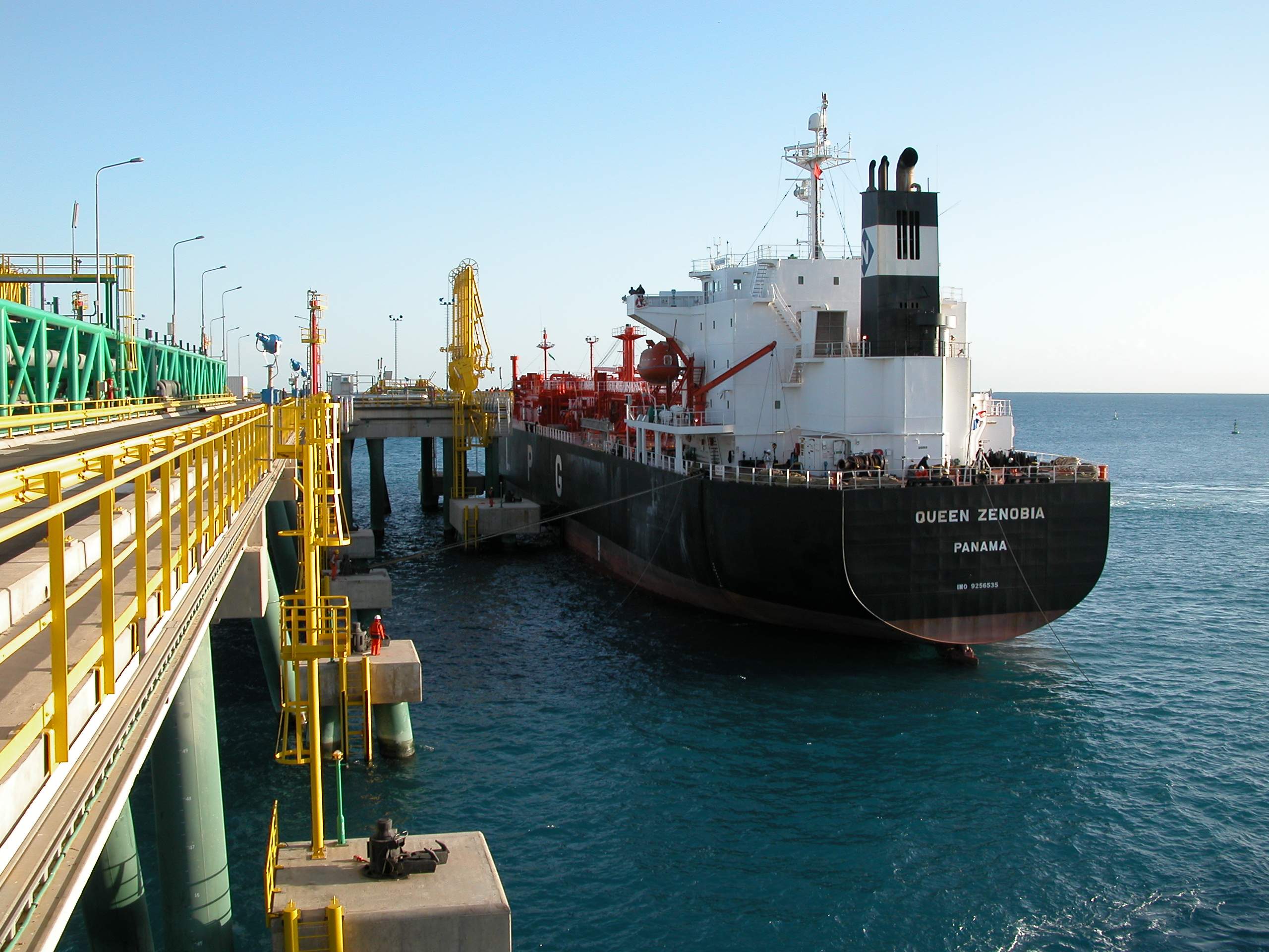 Marine civil construction in progress